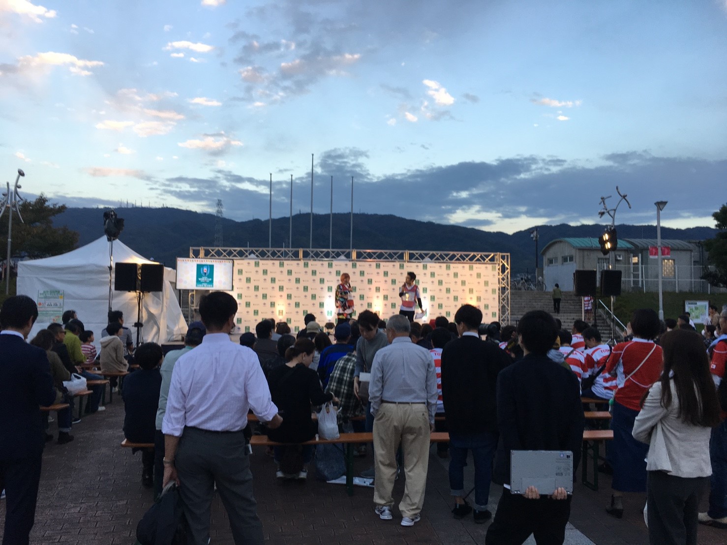大阪・花園開催 ラグビーワールドカップ ファンゾーン